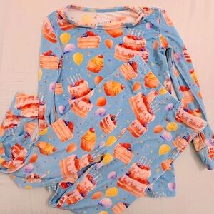 Hanlyn Collective bamboo birthday pajamas long sleeve with pants